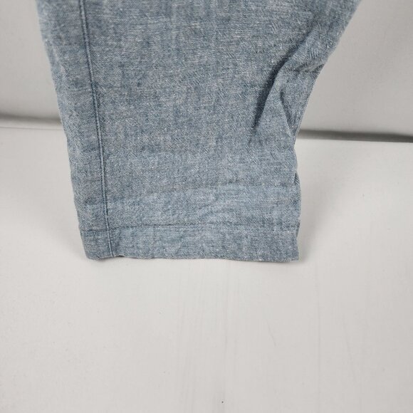 J Crew Pants Men 32x32 Blue Driggs Linen Blend Joggers - Picture 6 of 9